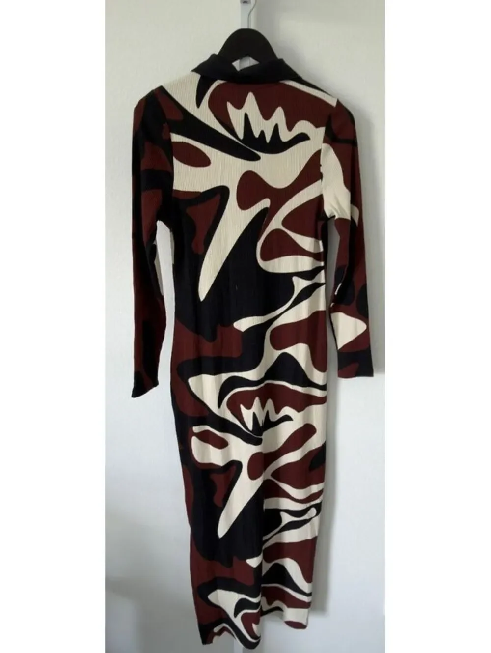 Black History Month Abstract Pattern Long Sleeve Maxi Dress Women Size Medium - Picture 2 of 3